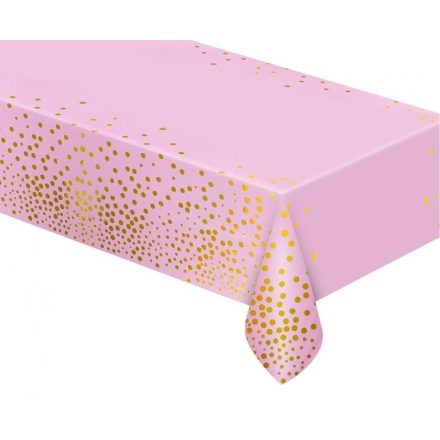 Light Pink Gold Dots asztalterítő 137x183cm