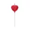 Szív Diamond Heart Red tortagyertya, gyertya