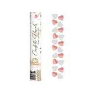 Szív Rose gold Hearts konfetti kilövő 30 cm