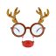 Božić Reindeer Naočale za sob crvenih nos