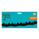 Noć vještica Black Papirnata girlanda šišmiša 300 cm