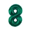 Zöld B&C Bottle Green 8-as szám fólia lufi 85 cm