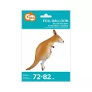 Klokan Kangaroo hodajući folijski balon 82 cm