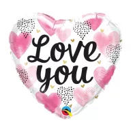 Ljubav Hearts folija balon 46 cm