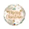 Karácsonyi Merry Christmas Pastel fólia lufi 46 cm