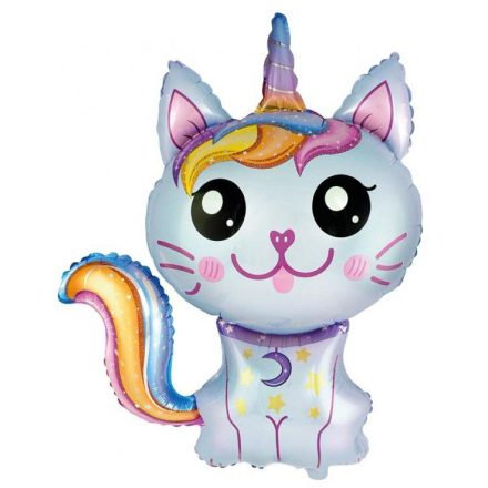 Magic Cat Blue cicás fólia lufi 61cm