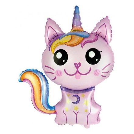 Magic Cat rózsaszín cicás fólia lufi 61cm