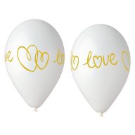 Ljubav White balon, 5 komada, 13 inch (33 cm)