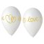 Ljubav White balon, 5 komada, 13 inch (33 cm)