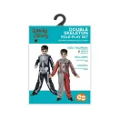 Noć vještica Skeleton Obrnuti kostur i klaun kostim 120/130 cm