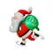 Karácsonyi Santa Skating fólia lufi 64 cm