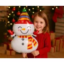 Hóember Happy fólia lufi 81 cm