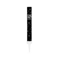   Fekete Happy Birthday 18 Black torta tűzijáték 12 cm 1 db-os