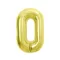 Arany 0-ás Light Gold szám fólia lufi 85 cm