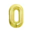 Arany 0-ás Light Gold szám fólia lufi 85 cm