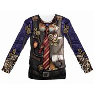 Kalóz Skull 3D férfi póló, felső L