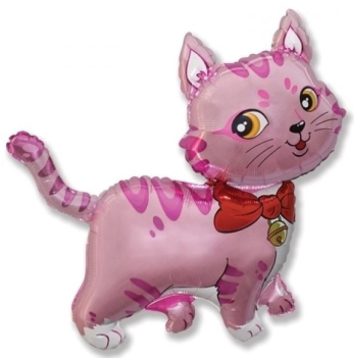 Pink Cat cica fólia lufi 36cm