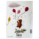 Prvi rođendan Pink čestitka + omotnica