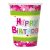 Happy Birthday pink papír pohár 6 db-os 270ml