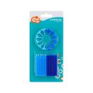 Šareno Pattern 2 Plave svjećice za tortu, set svjećica