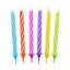 Šareno Spiral svjećice za tortu, set svjećica