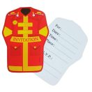 Vatrogasac Fire Brigade pozivnica žuta set od 6