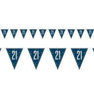 Sretan rođendan Blue Sretan rođendan 21 zastavice 274 cm