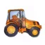 Traktor Orange fólia lufi 36 cm (WP)