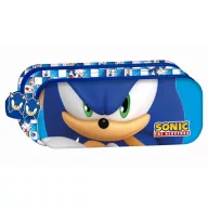 Sonic a sündisznó Modern 2 rekeszes tolltartó 23 cm
