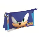 Sonic a sündisznó Modern 3 rekeszes tolltartó 22 cm