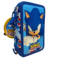   Sonic a sündisznó Modern tolltartó töltött 3 emeletes Giotto