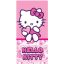 Hello Kitty Pinky Heart kupaonski ručnik, plažni ručnik 70x140 cm (brzo sušenje)