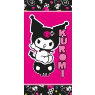   Hello Kitty Kuromi Rebel kupaonski ručnik, plažni ručnik 70x140 cm (Brzo Sušenje)