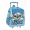 Disney Lilo és Stitch, A csillagkutya Smile gurulós ovis 3D hátizsák, táska 32 cm
