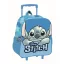 Disney Lilo és Stitch, A csillagkutya Smile gurulós ovis 3D hátizsák, táska 32 cm