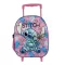 Disney Lilo és Stitch, A csillagkutya Doll gurulós ovis 3D hátizsák, táska 32 cm
