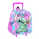 Disney Lilo és Stitch, A csillagkutya Doll gurulós ovis 3D hátizsák, táska 32 cm