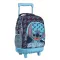 Disney Lilo és Stitch, A csillagkutya Abstract prémium gurulós iskolatáska, táska 44 cm