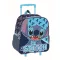 Disney Lilo és Stitch, A csillagkutya Abstract gurulós ovis 3D hátizsák, táska 32 cm