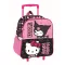 Hello Kitty & Kuromi gurulós ovis 3D hátizsák, táska 32 cm