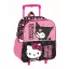 Hello Kitty & Kuromi gurulós ovis 3D hátizsák, táska 32 cm