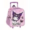 Hello Kitty Kuromi Purple gurulós ovis 3D hátizsák, táska 32 cm