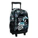 Gamer Press Start prémium gurulós iskolatáska, táska 44 cm
