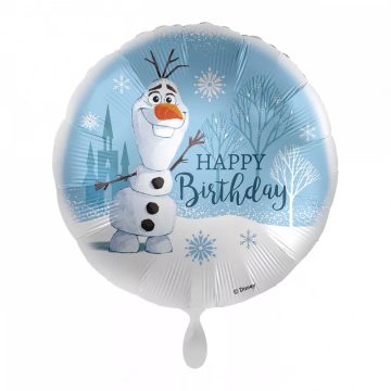 Disney Jégvarázs Olaf snow happy birthday fólia lufi 43cm