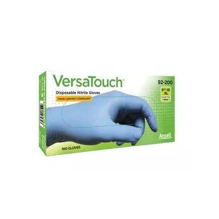 Ansell VersaTouch® 92-200 eldobható nitril kesztyű, méret 6.5-7 (S-es), 100 darab