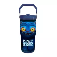   K-pop Démonvadászok Derpy rozsdamentes acél thermo szívószálas kulacs 600 ml