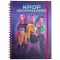 K-pop Démonvadászok Purple spirál notesz, vonalas füzet A4