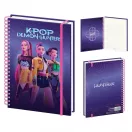 K-pop Démonvadászok Purple spirál notesz, vonalas füzet A4