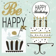   Sretan rođendan Mint Sretan rođendan salveta 20 komada 33x33 cm