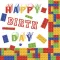 Sretan rođendan Building Blocks Happy Birthday salveta 20 komada 33x33 cm